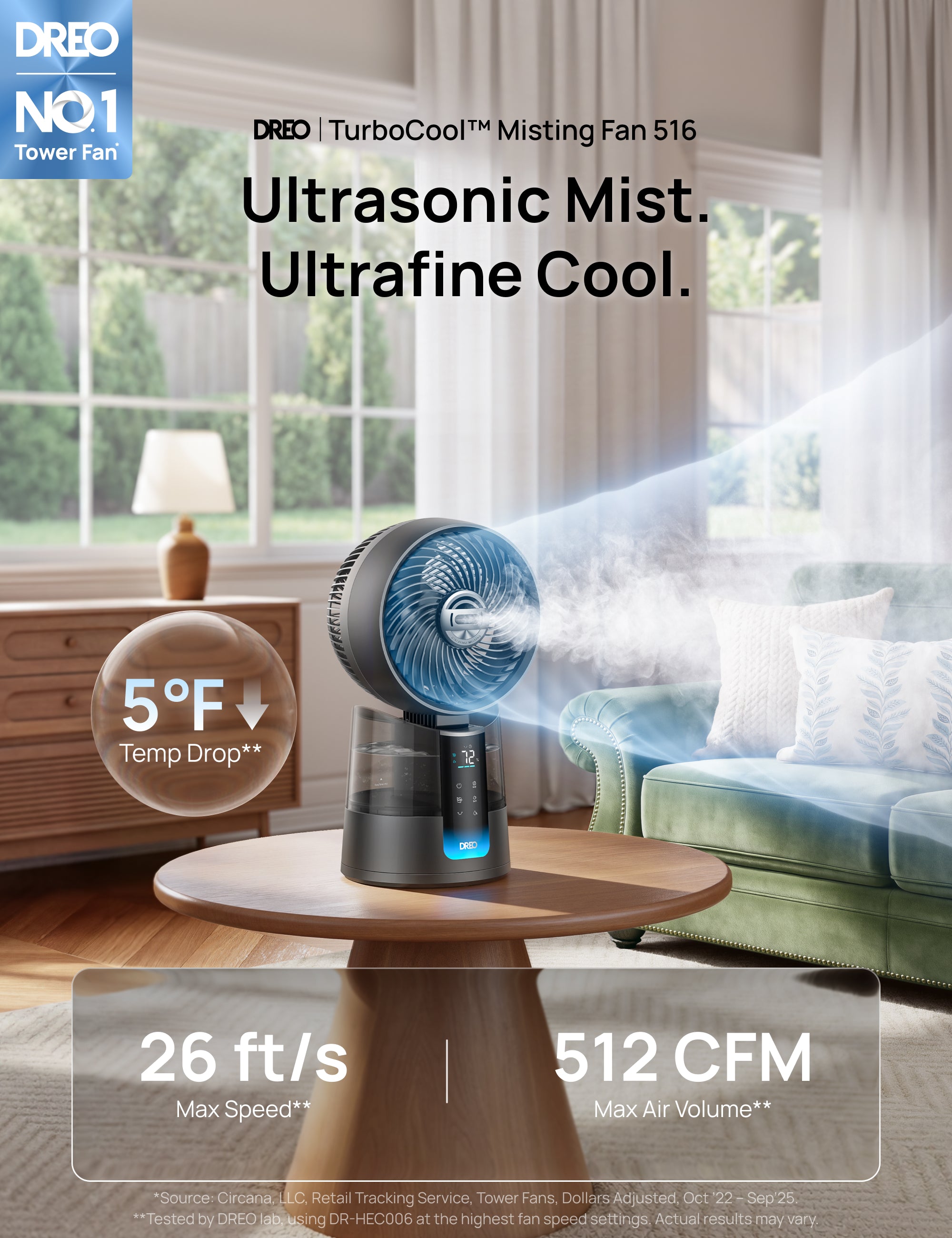TurboCool™ Misting Fan 516S & TurboCool™ Misting Fan 765S