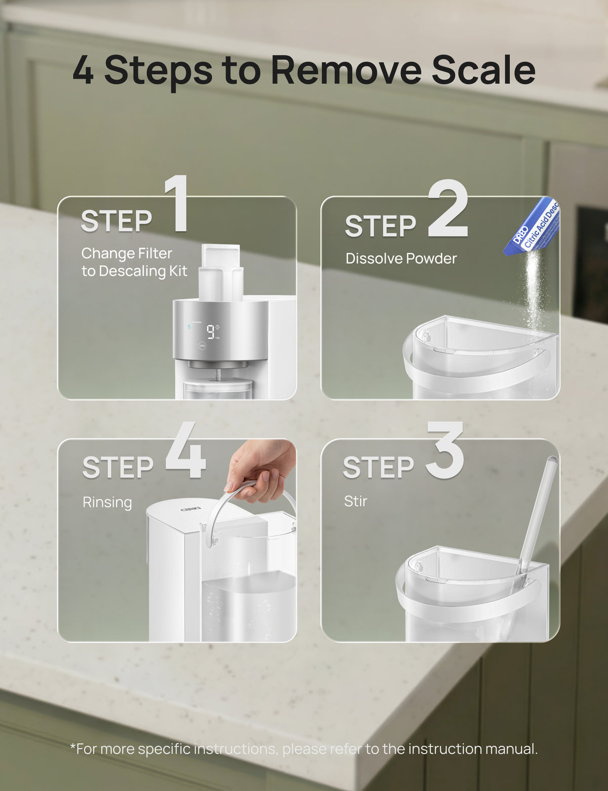 4 Steps to Remove Scale