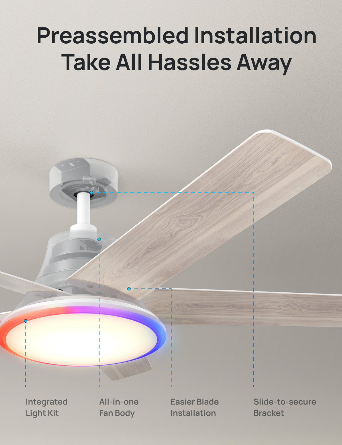 Ceiling Fan 521S (RGBIC)