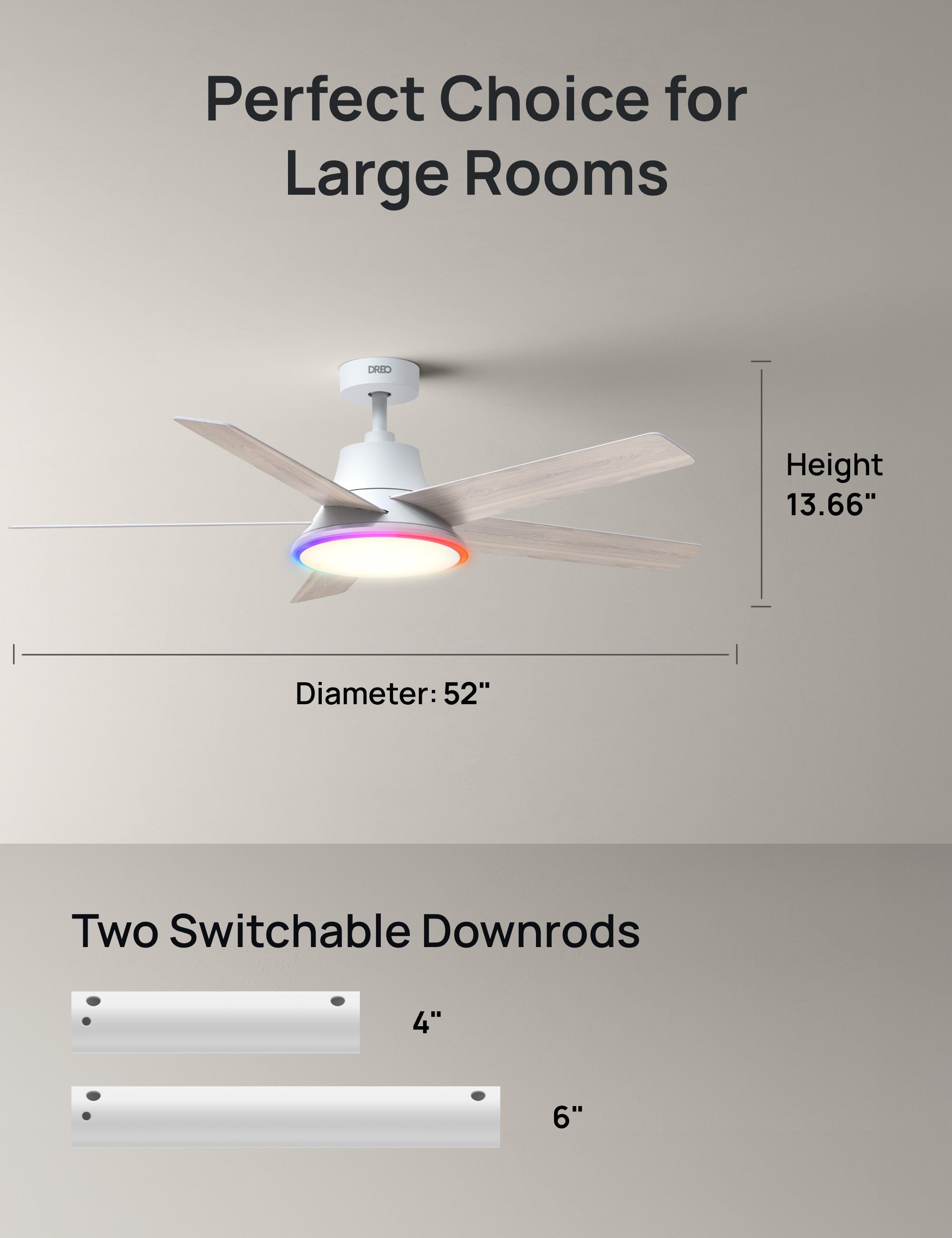Ceiling Fan 521S (RGBIC)