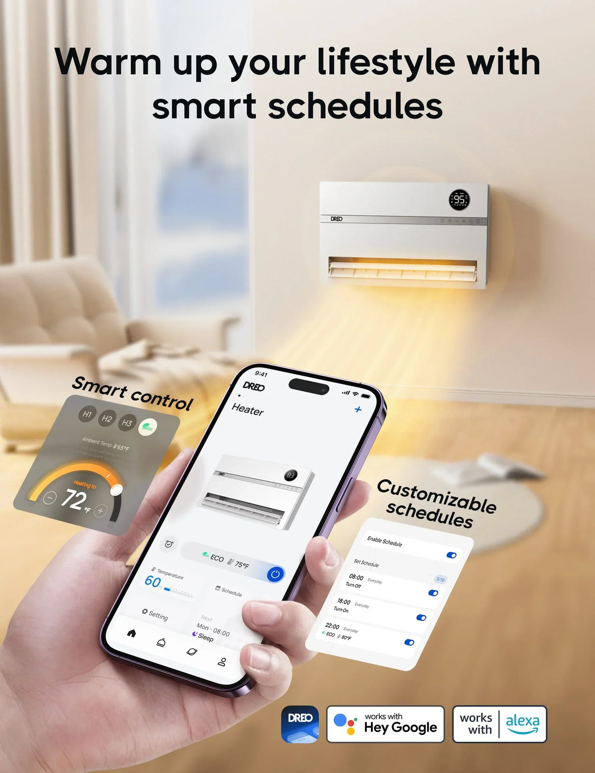 Smart Wall-mounted Heater WH719S - DREO