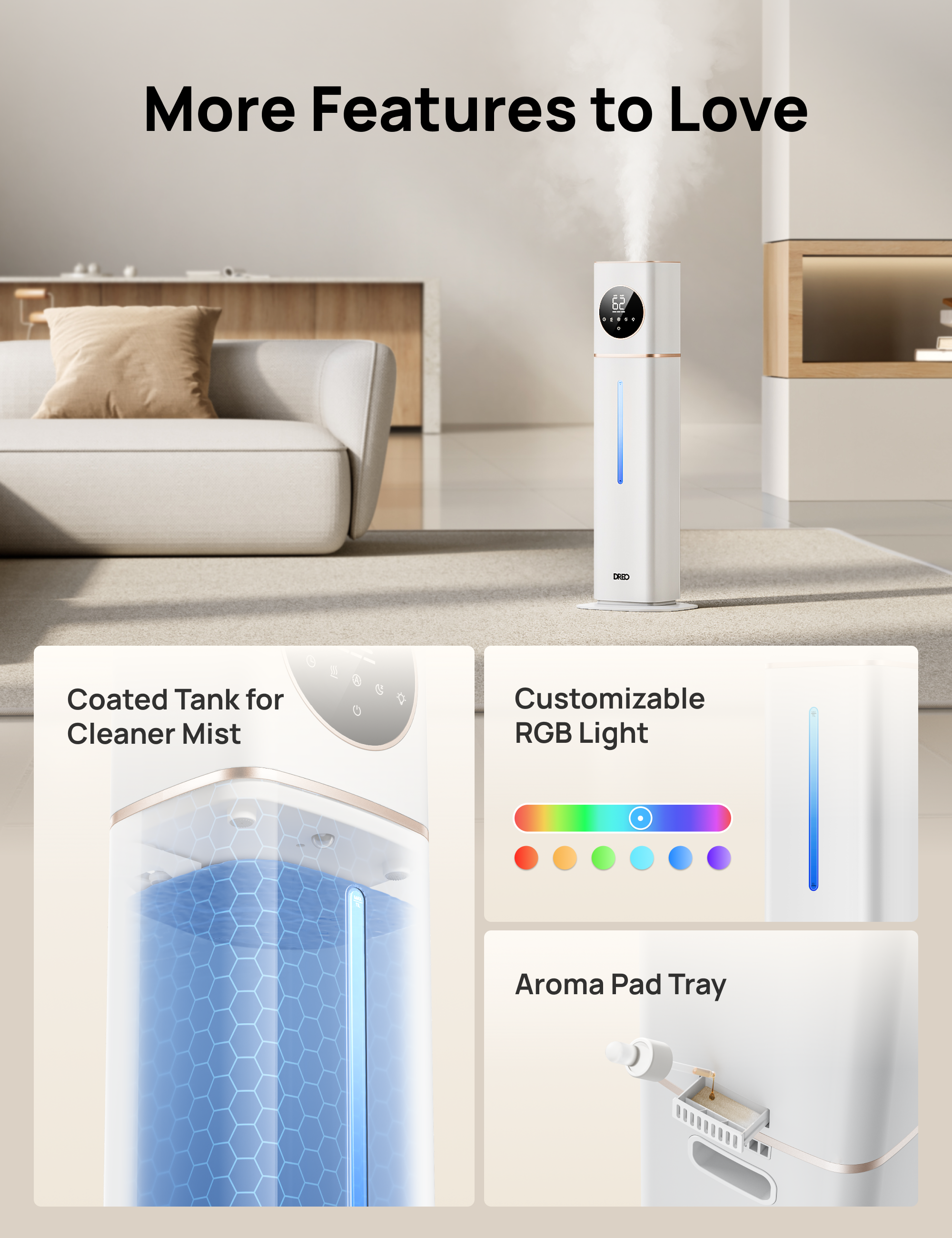 Smart Humidifier 735S with Inhibitor Cartridge