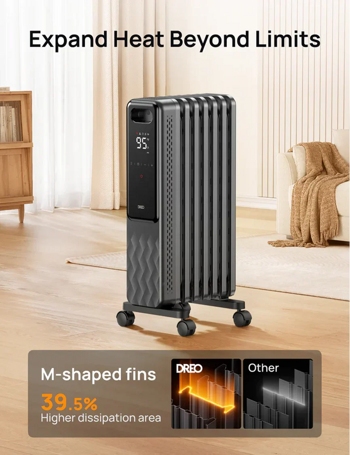Introducing the Ultimate Electric Oil Heaters - Your Solution for Efficient Warmth with Timer Control - DREO