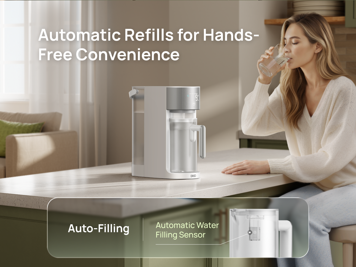 Automatic Refills for
Hands-Free Convenience