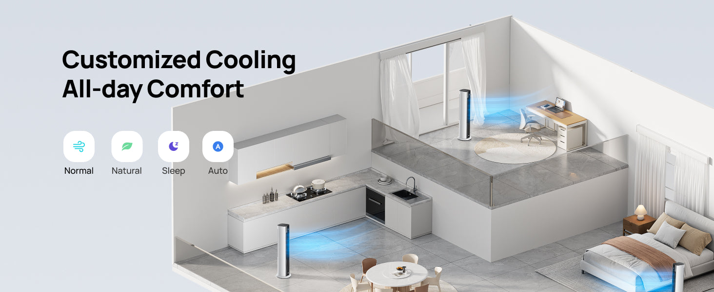 Customized Cooling
All-day Comfort