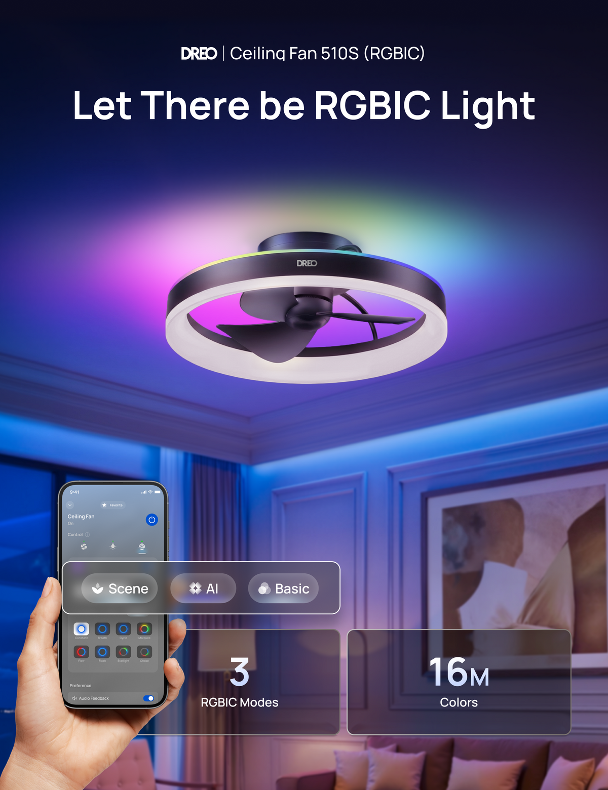 Ceiling Fan 510S (RGBIC)
