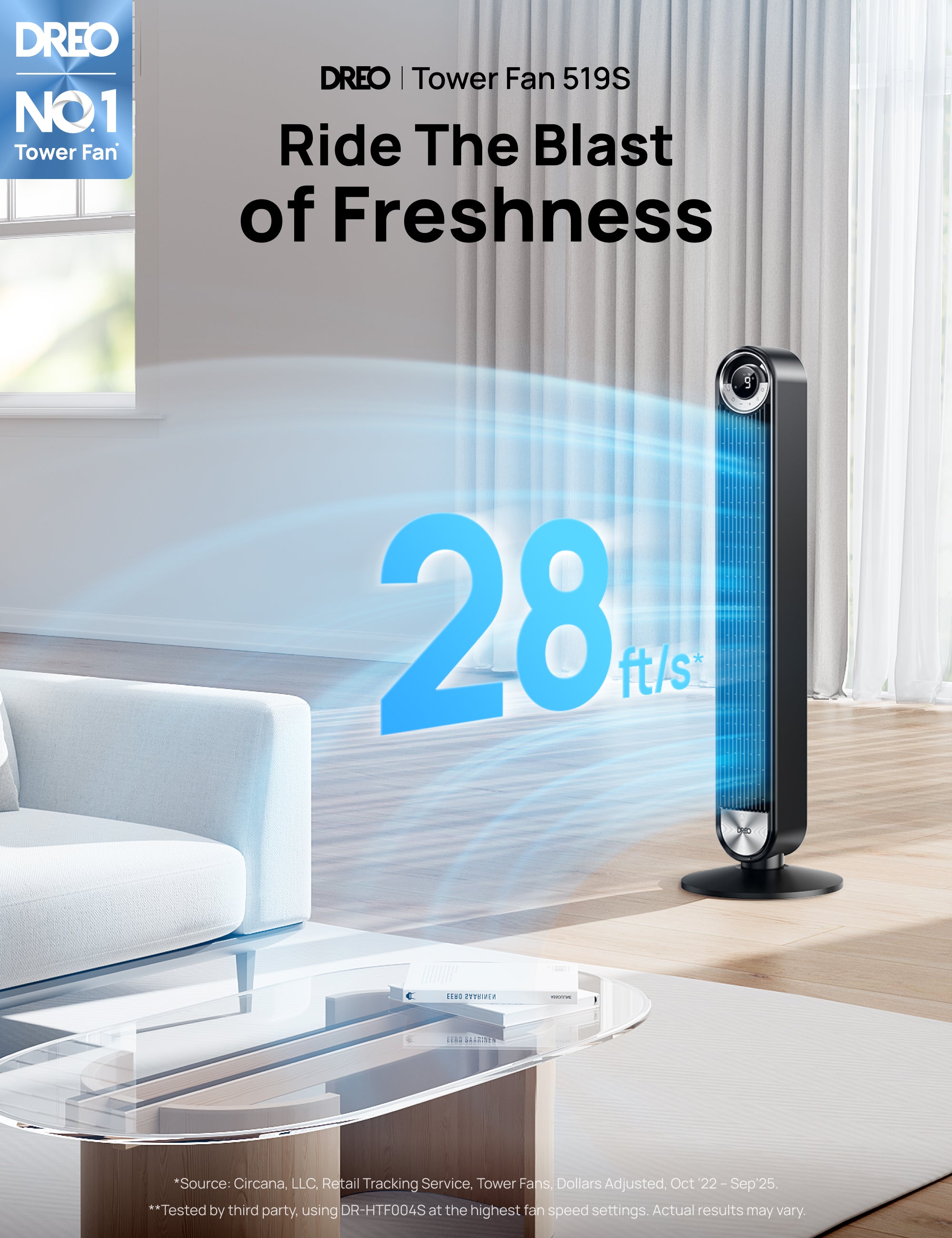 Smart Tower Fan 519S