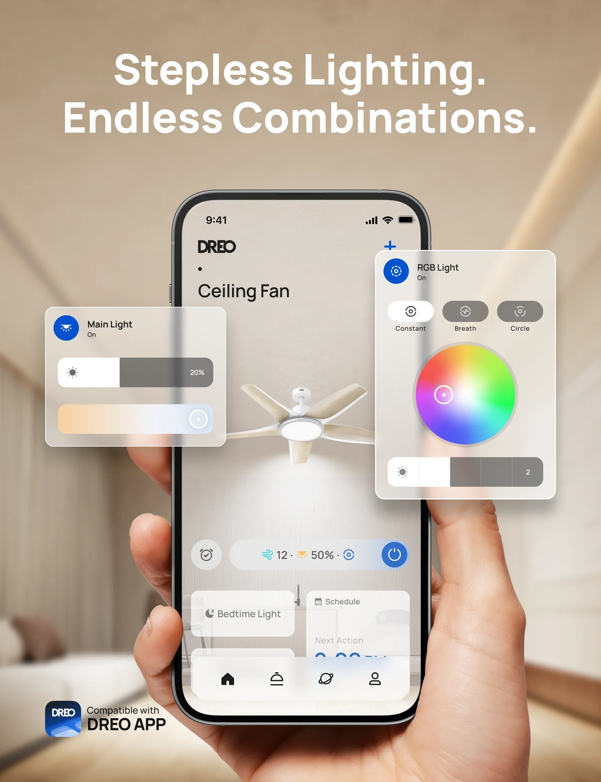 Smart Ceiling Fan CLF712S - DREO