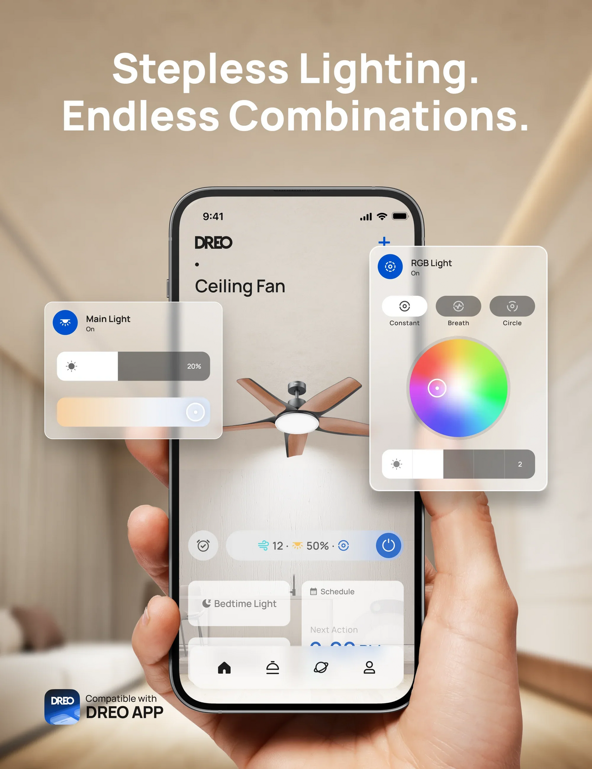 Smart Ceiling Fan CLF712S - DREO