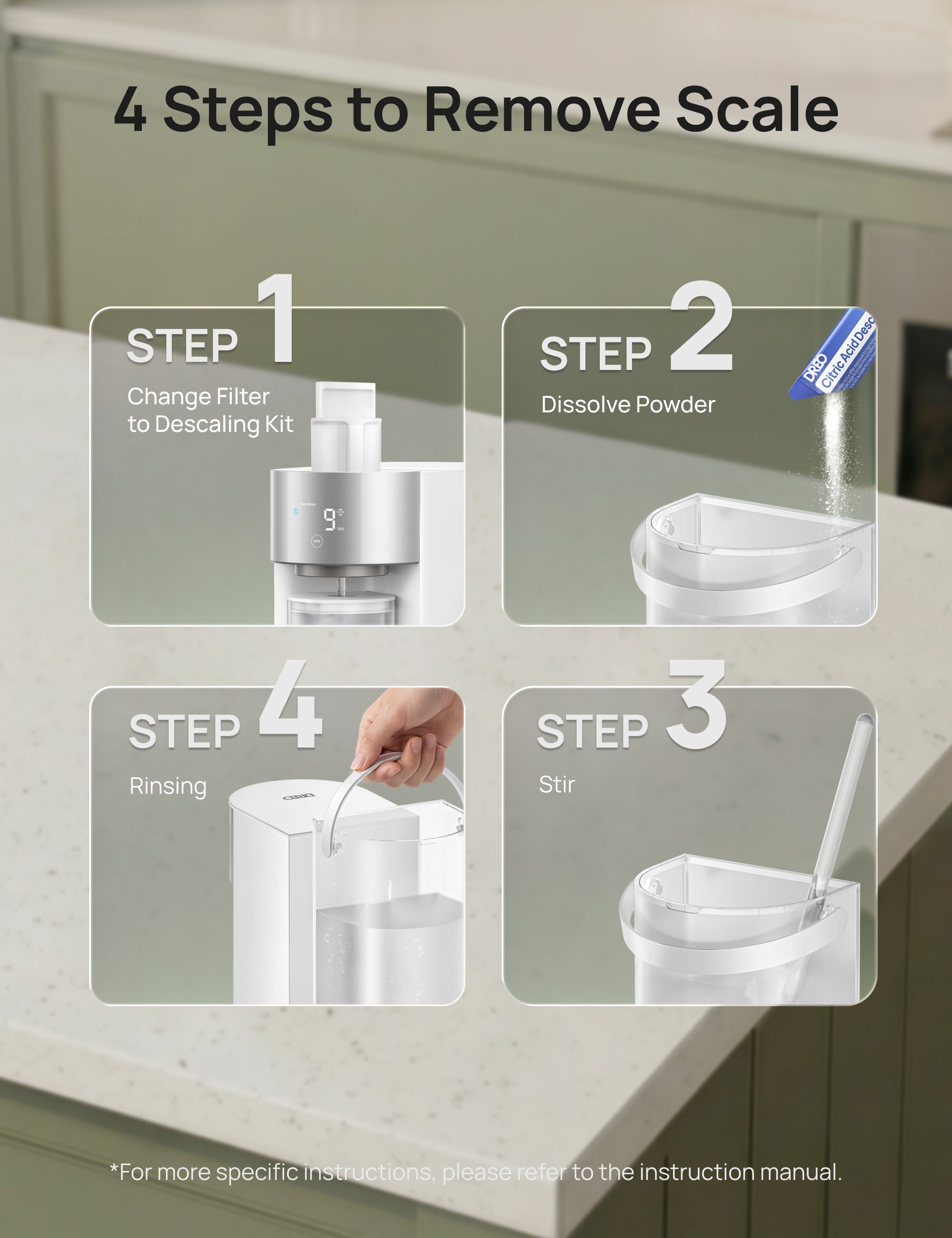 4 Steps to Remove Scale