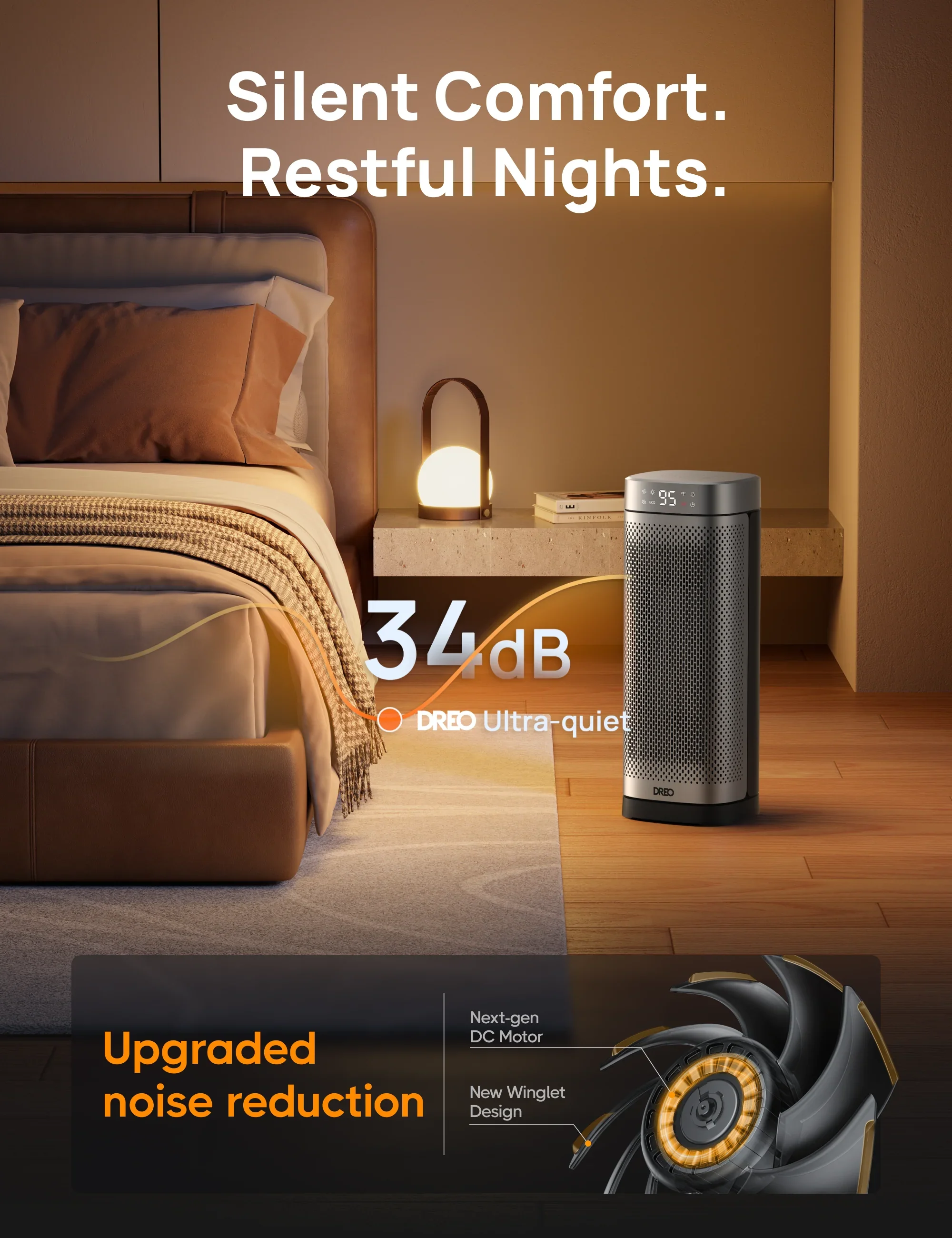 Space Heater Solaris Slim H2 (new) - DREO