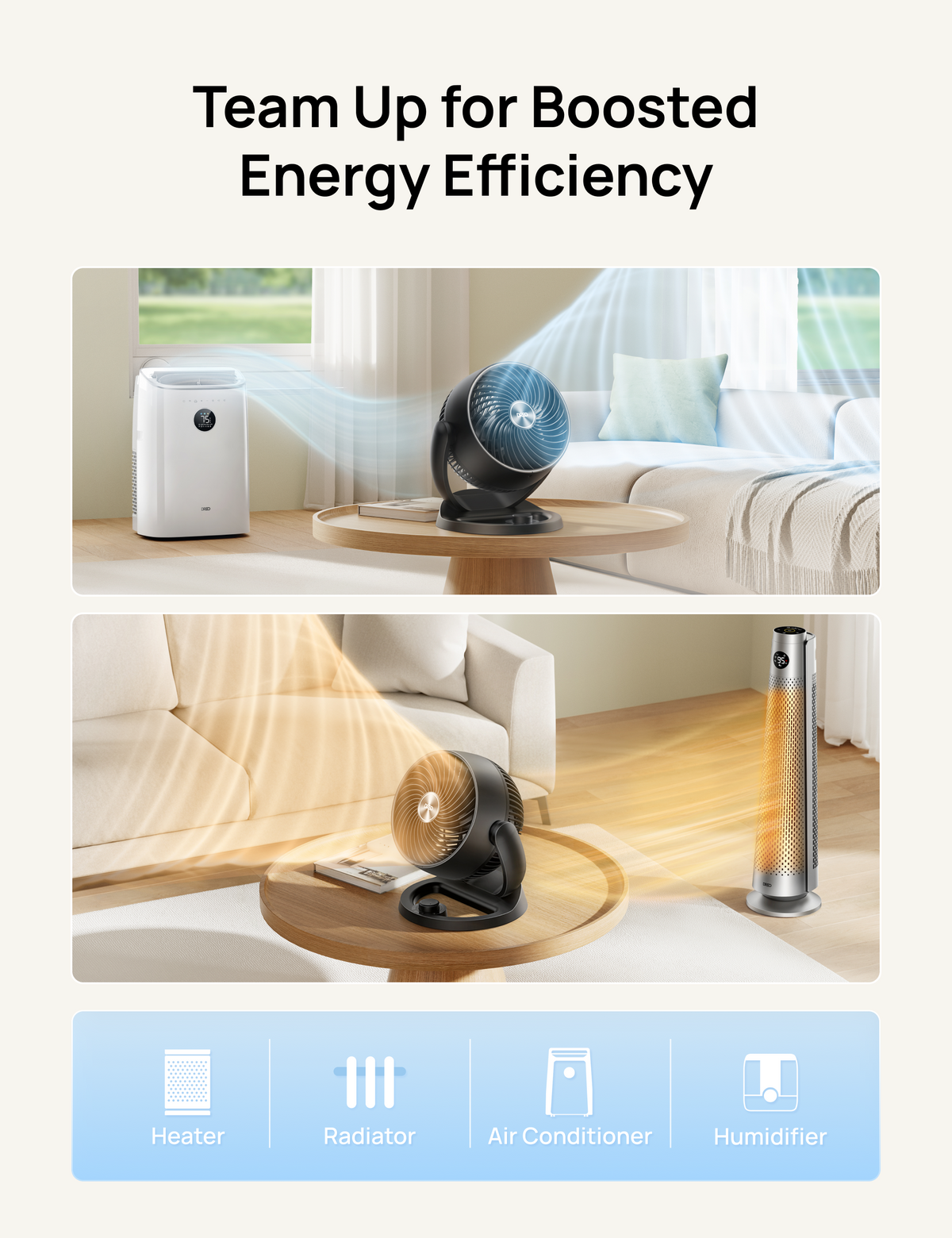 Tower Fan 518 & TurboPoly™ Table Fan 312