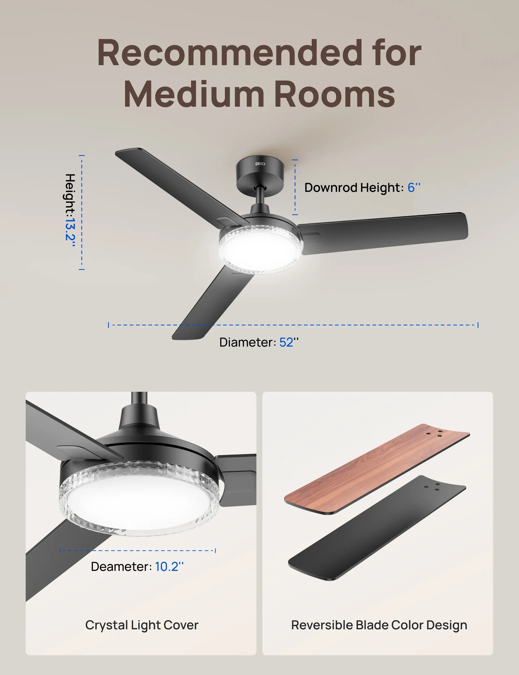 Smart Ceiling Fan CLF334S - DREO