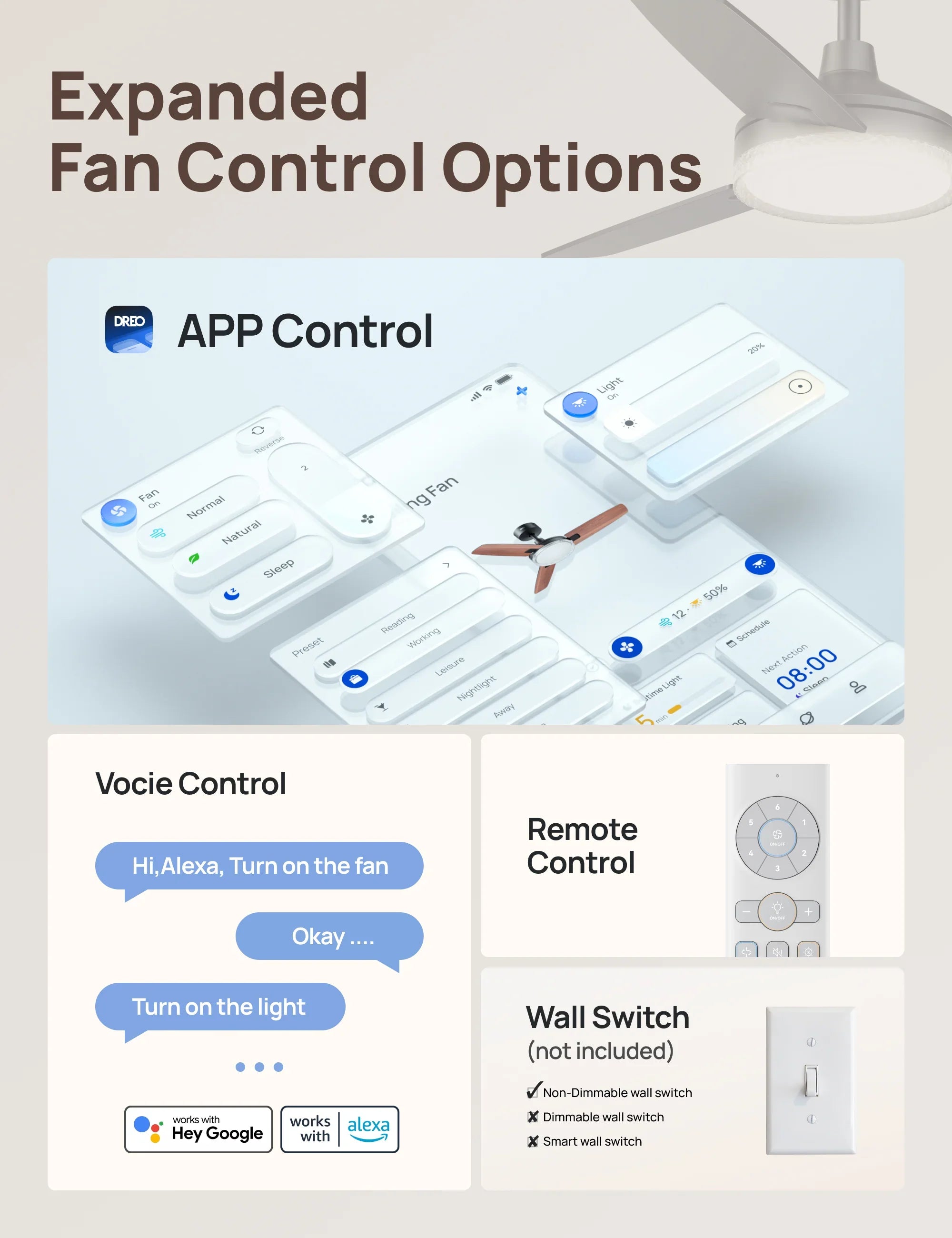 Smart Ceiling Fan CLF325S - DREO