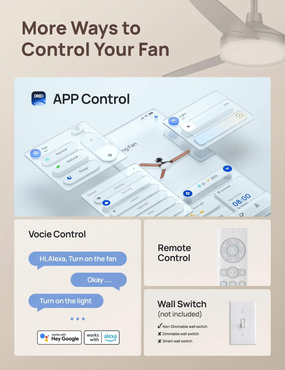 Smart Ceiling Fan CLF334S - DREO