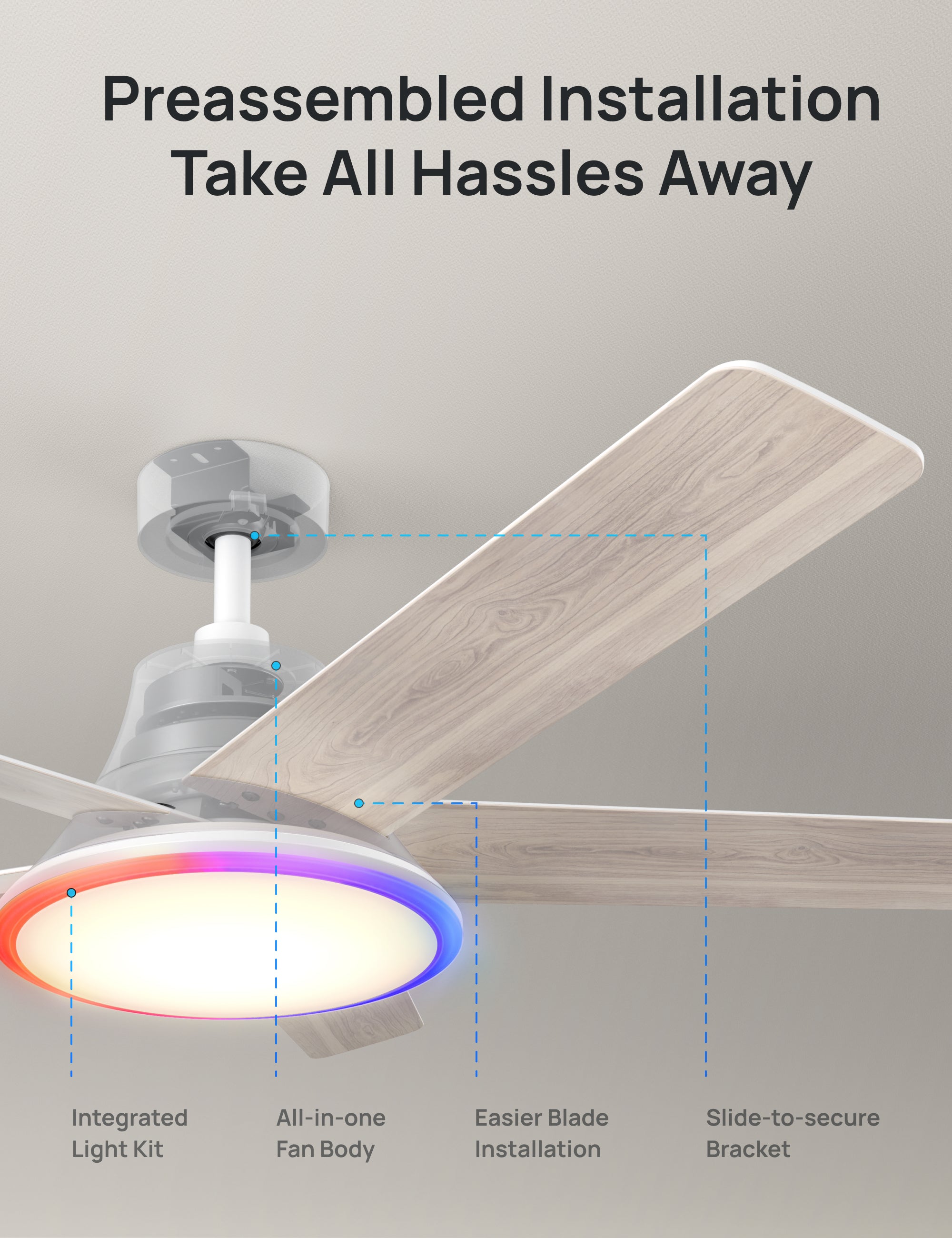 Ceiling Fan 521S (RGBIC)