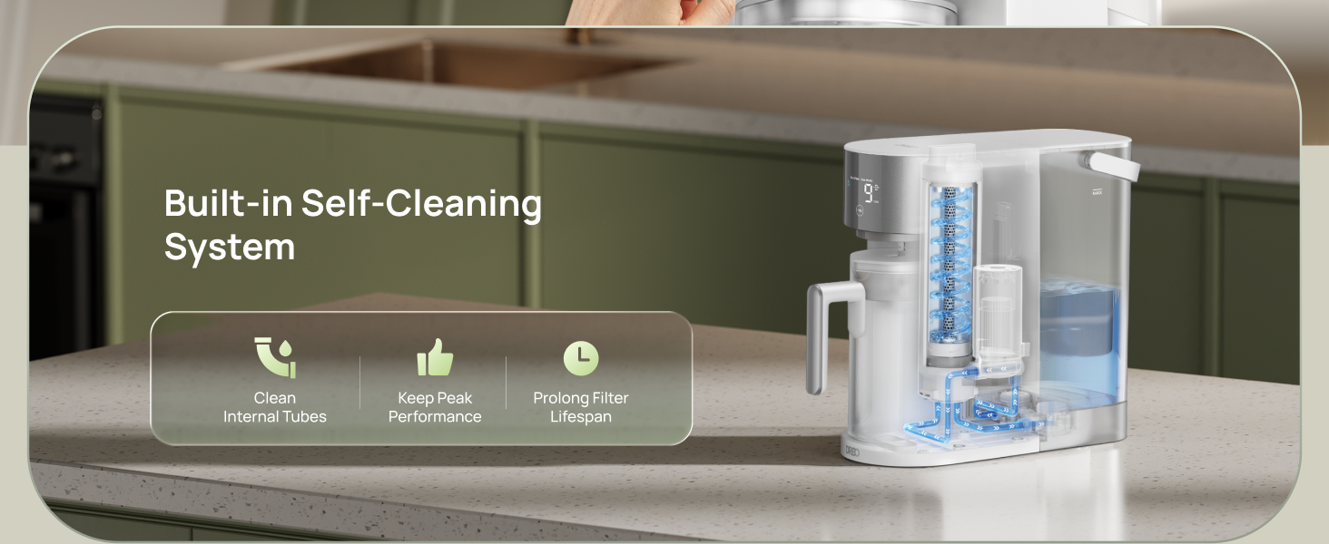 Built-in Self-Cleaning
System