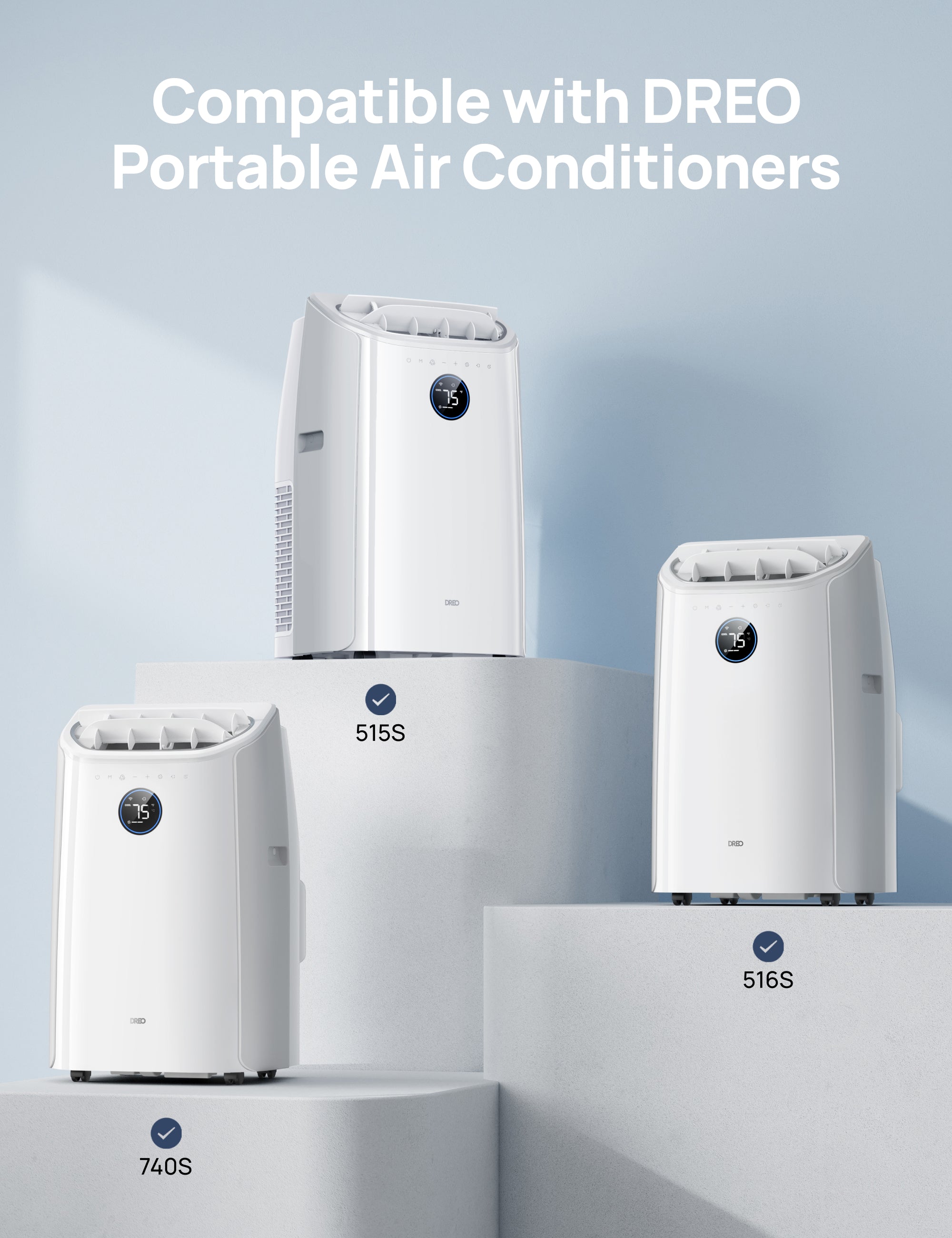 Portable Air Conditioner Dual Hose Kit (AC515S, AC516S, AC740S)