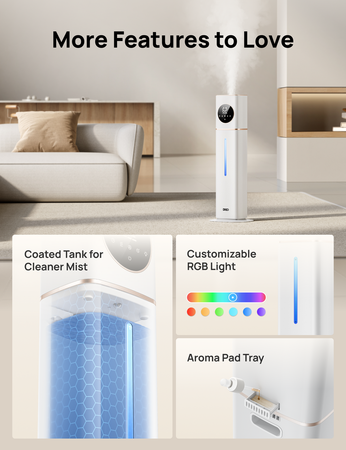 Tower Heater 718 & Smart Humidifier 735S 11L